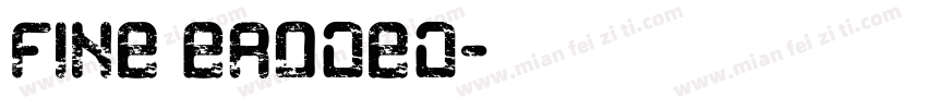 Fine Eroded字体转换